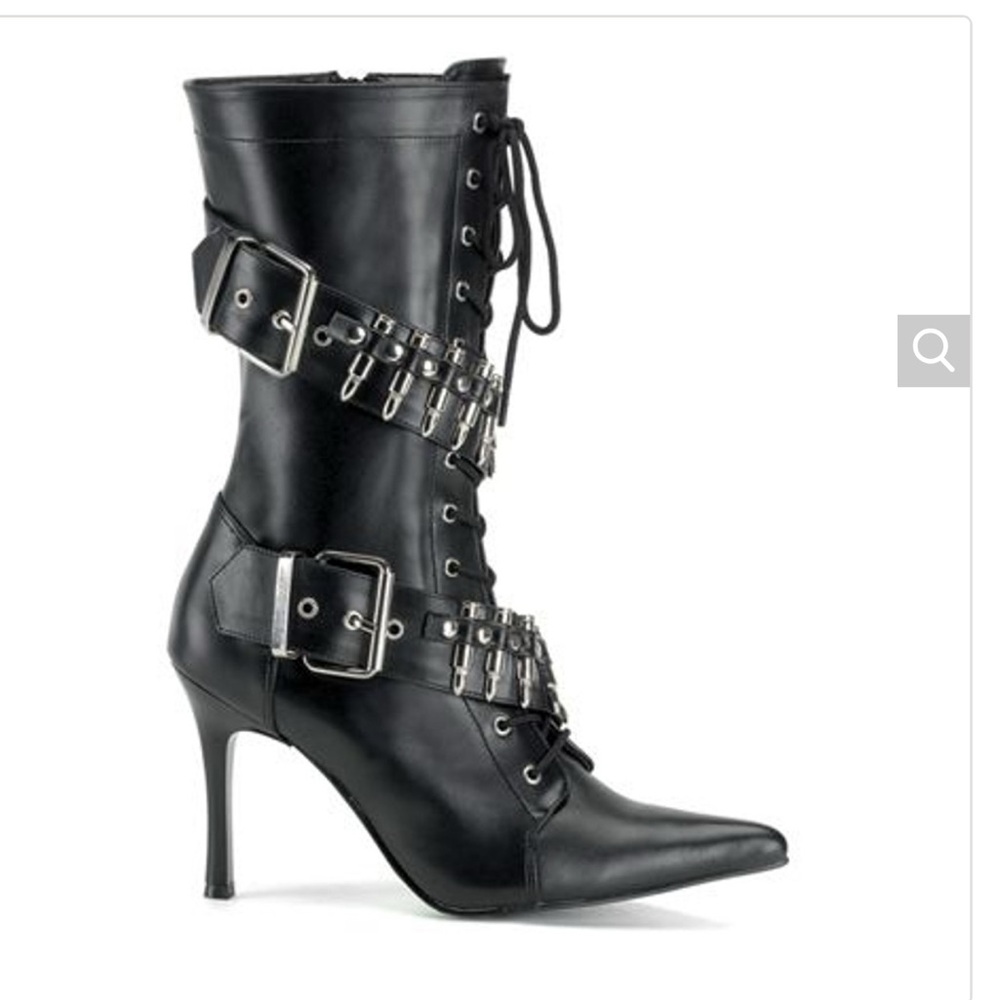 Funtasma Black Militant sexy costume boots